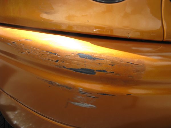 Damaged Bumper Before Repair